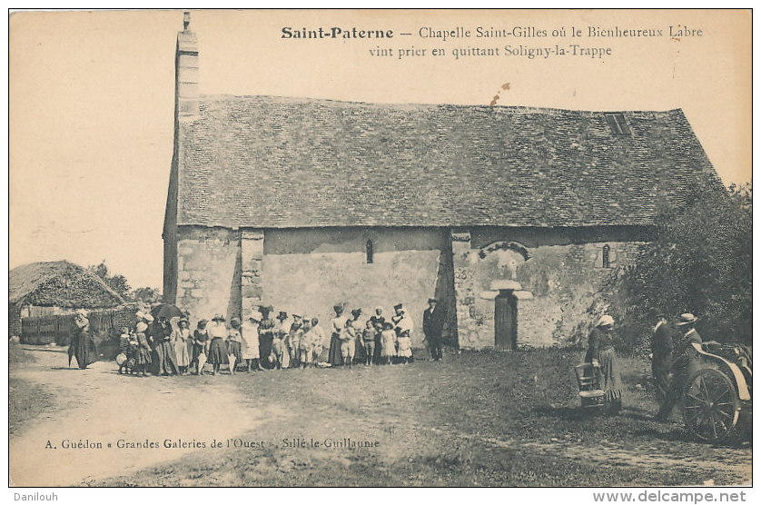 72 // SAINT PATERNE    Chapelle Saint Gilles ANIMEE - Saint Paterne