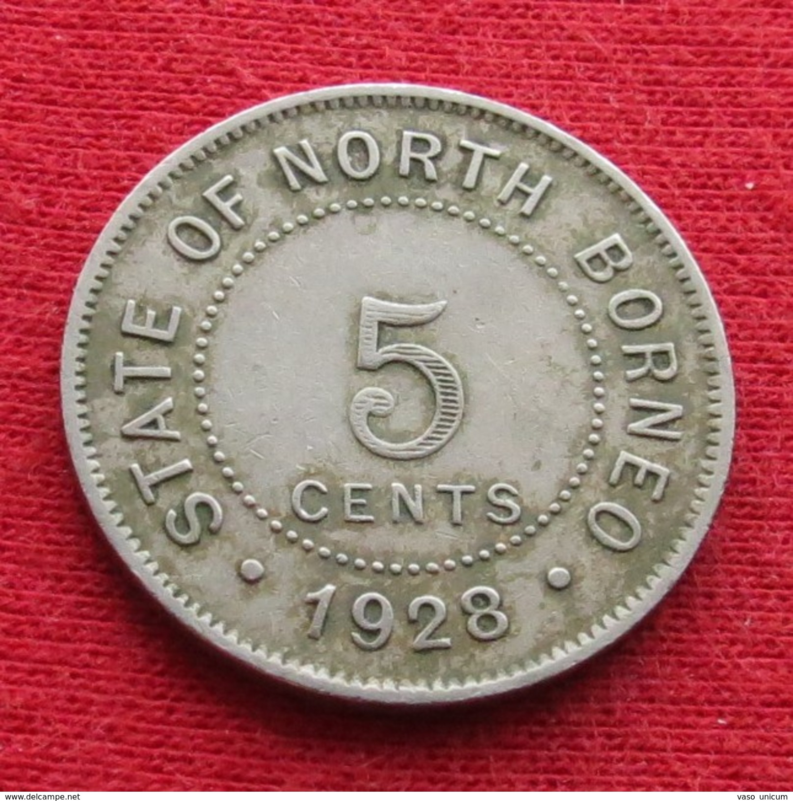 British North Borneo 5 Cent 1928 - Autres – Asie