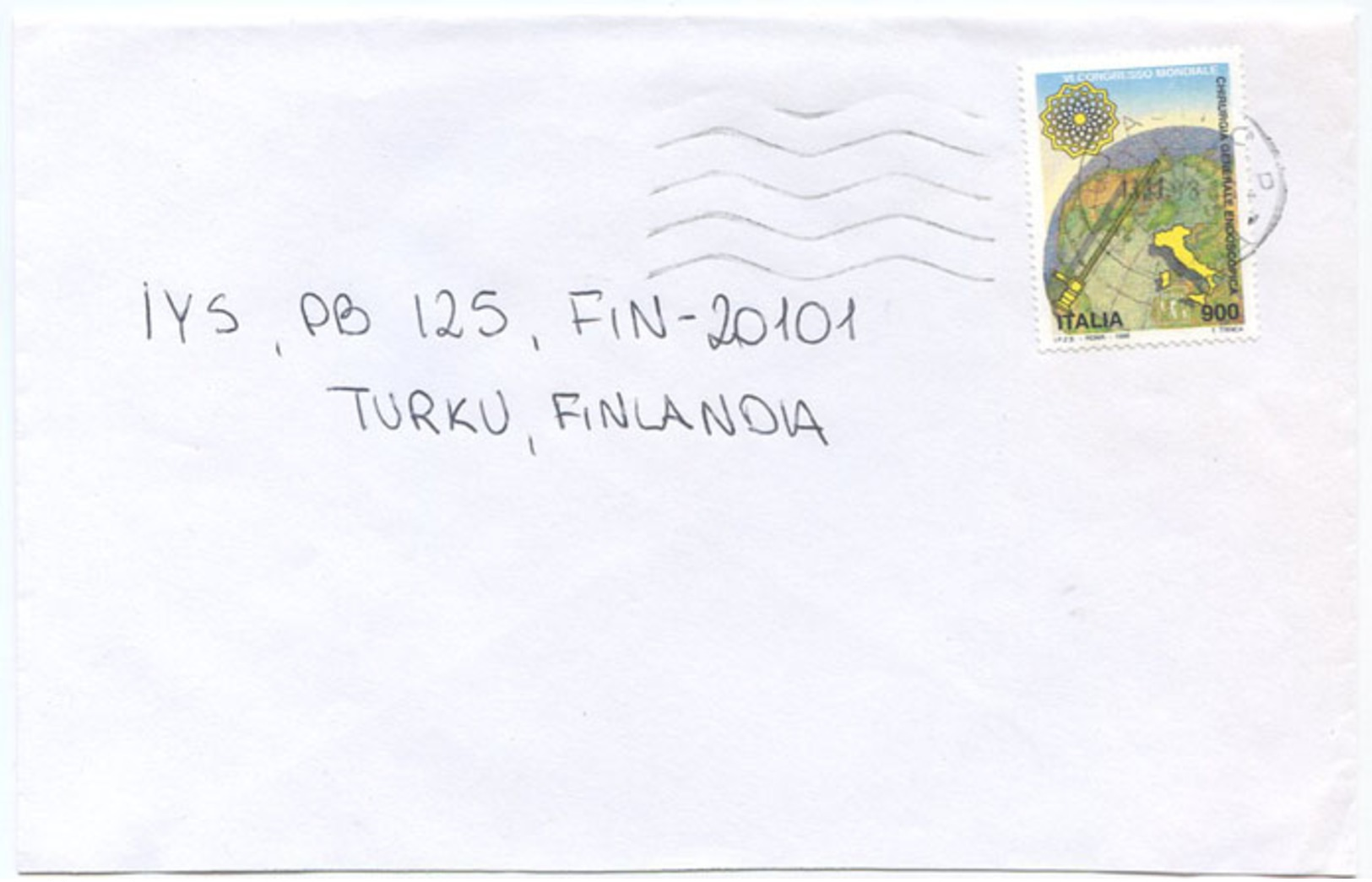 1998 GIFFONI FILM  L. 900 ISOLATO 13.11.98 BUSTA X FINLANDIA RARA DESTINAZIONE E OTTIMA QUALITÀ (7004) - 1991-00: Storia Postale