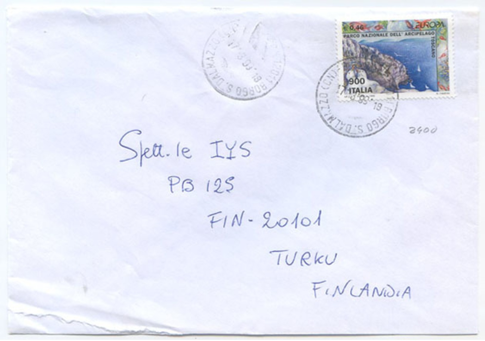 1999 EUROPA  L. 900 ISOLATO 17.3.99 BUSTA X FINLANDIA RARA DESTINAZIONE E OTTIMA QUALITÀ (7010) - 1991-00: Storia Postale