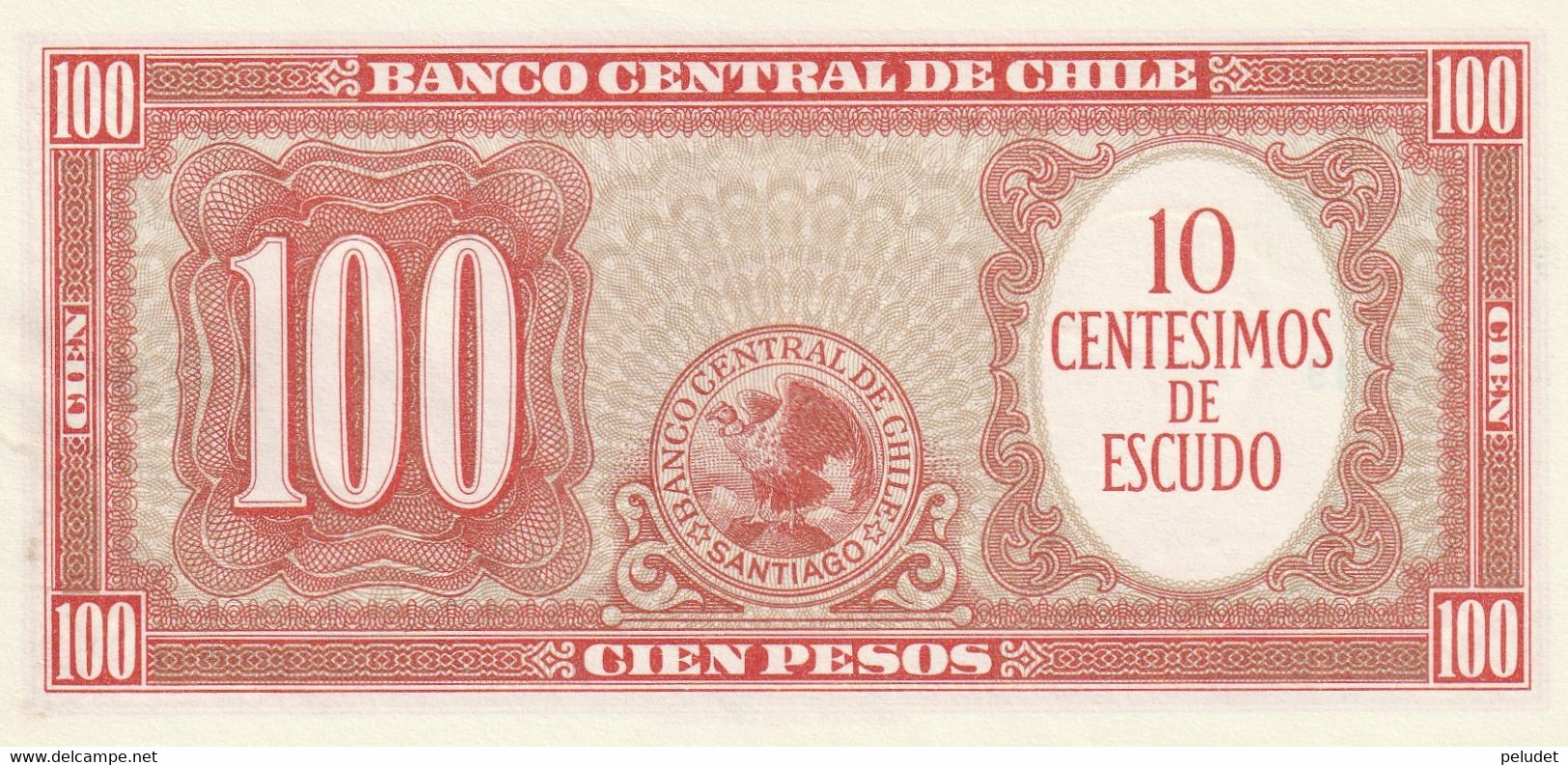 Chile 1960-61 100 PESOS - Cile