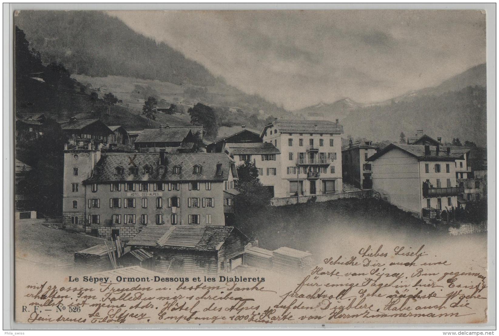 Le Sepey - Ormont-Dessous Et Les Diablerets - Hotel Des Alpes - Ormont-Dessous