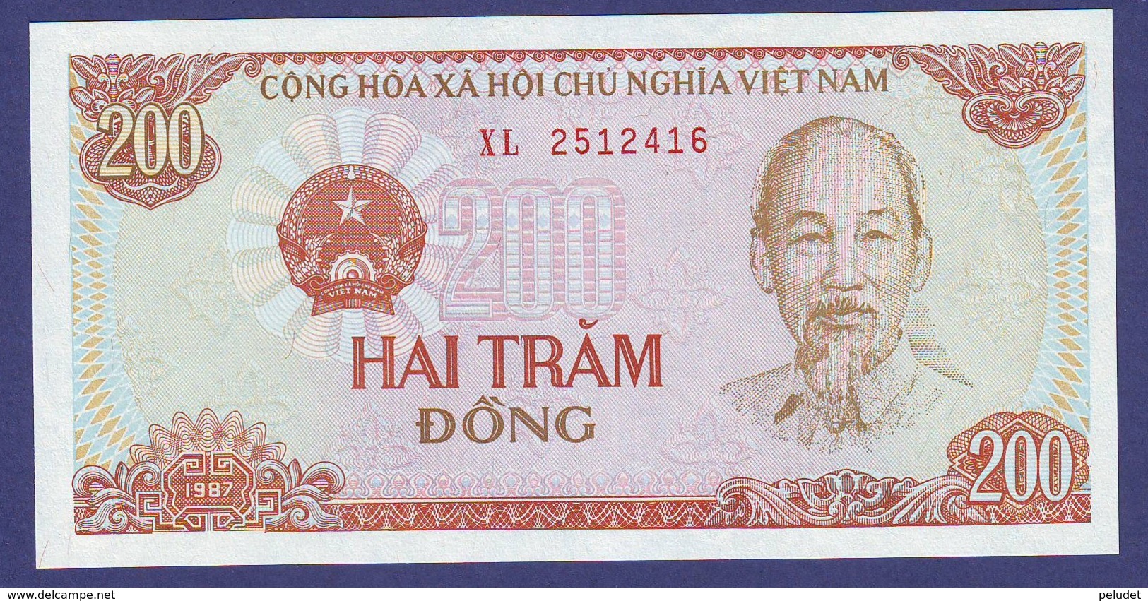 VIETNAM 1987 200 DONG UNC - Vietnam