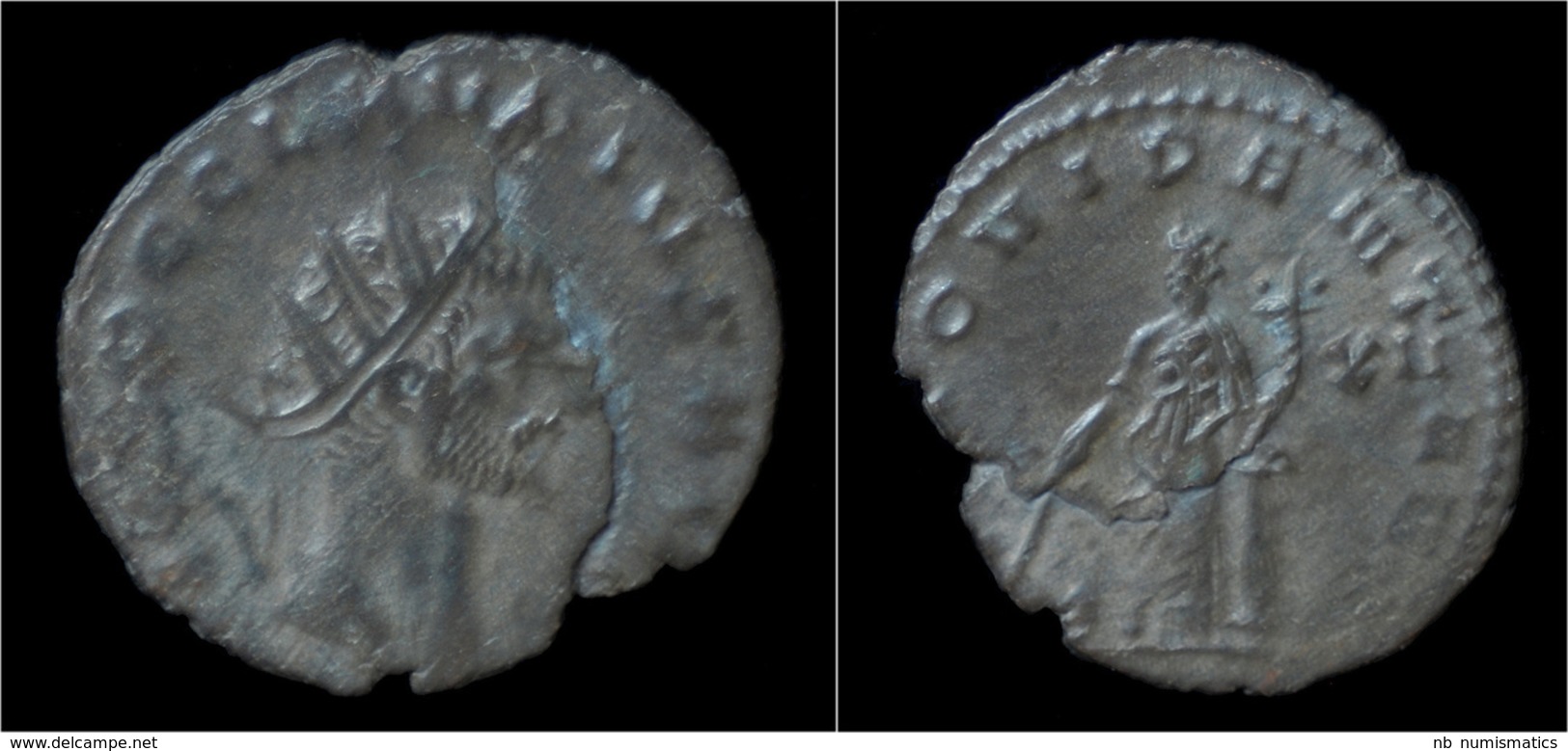 Claudius II Gothicus Billon Antoninianus Providentia Standing Left - L'Anarchie Militaire (235 à 284)