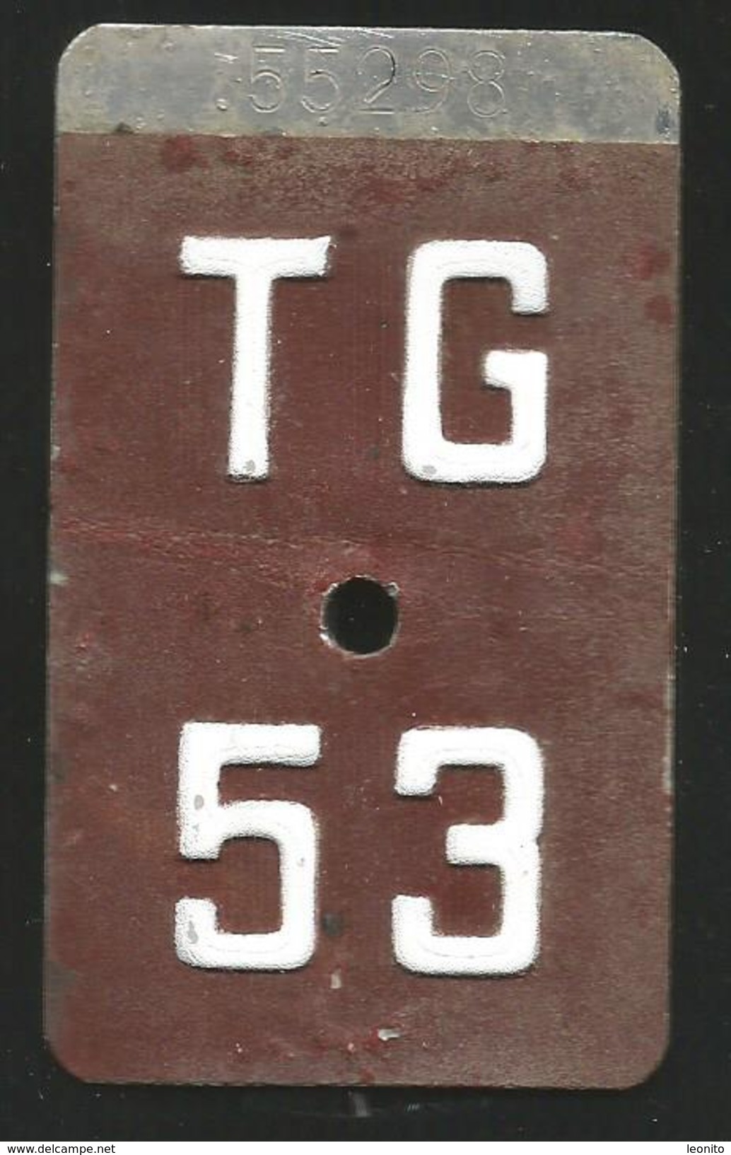 Velonummer Thurgau TG 53 - Number Plates