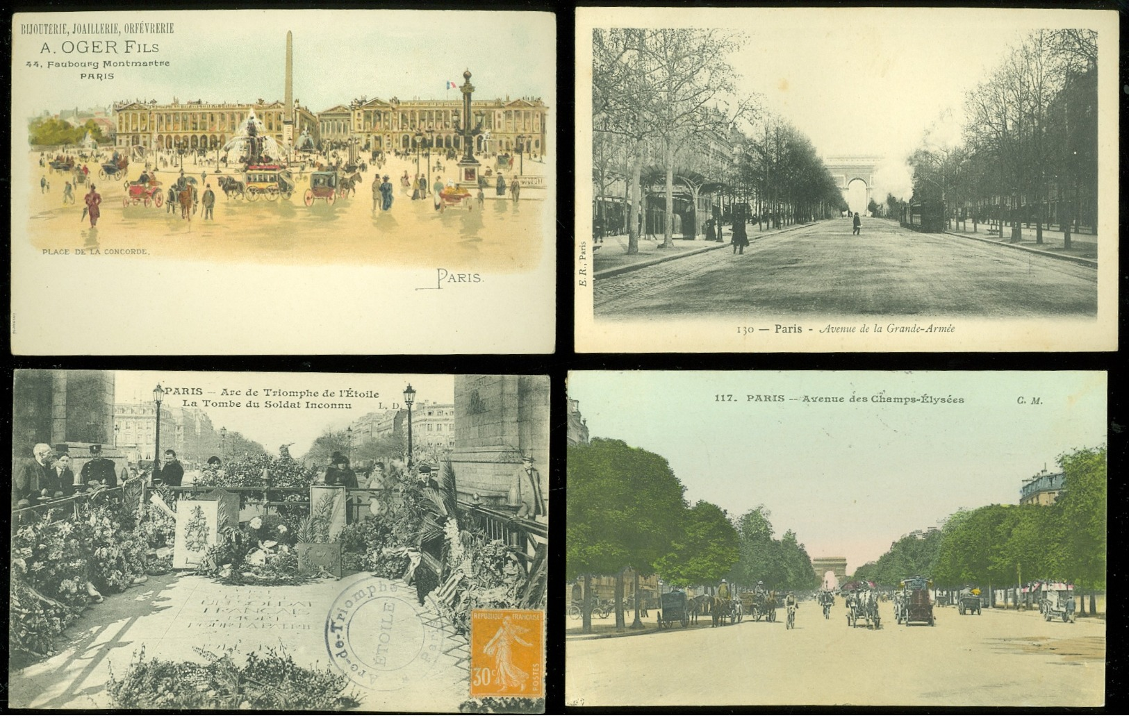 Grand lot de 500 cartes postales France  Paris ( genre drouille ) Groot lot van 500 postkaarten Frankrijk Parijs (brol )