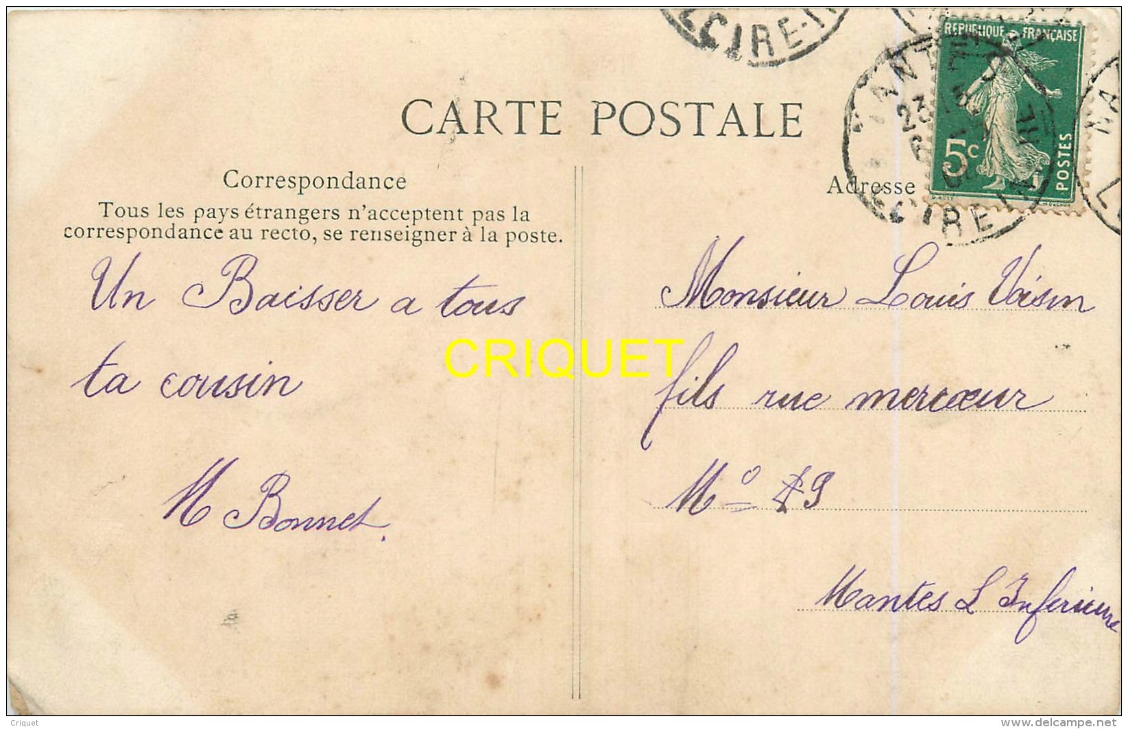 44 Nantes, Rue De La Barillerie, Beaux Commerces...., Carte Pas Courante Affranchie 1905 - Nantes