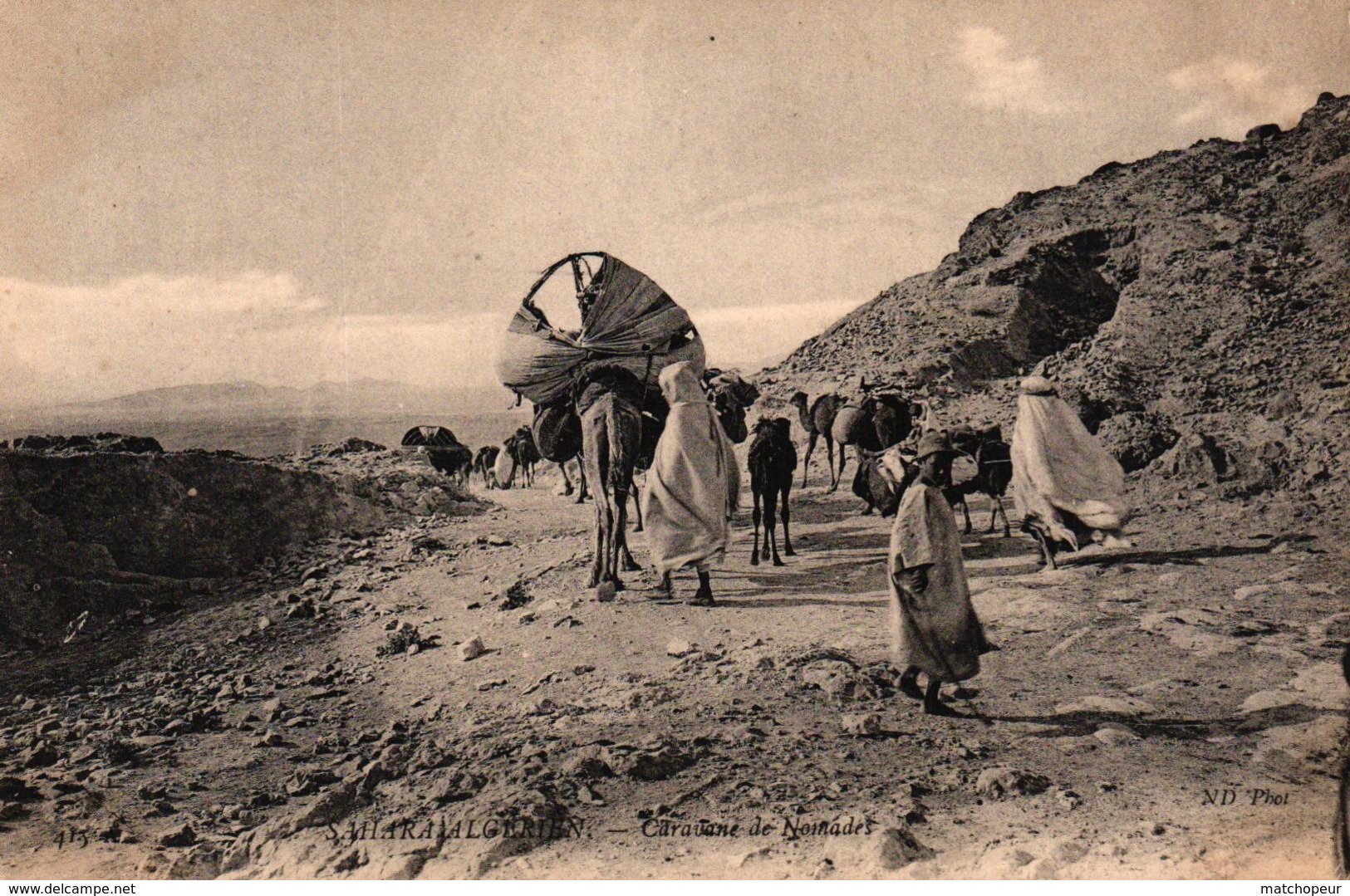 ALGERIE - SAHARIEN ALGERIEN - CARAVANE DE NOMADES - Scenes