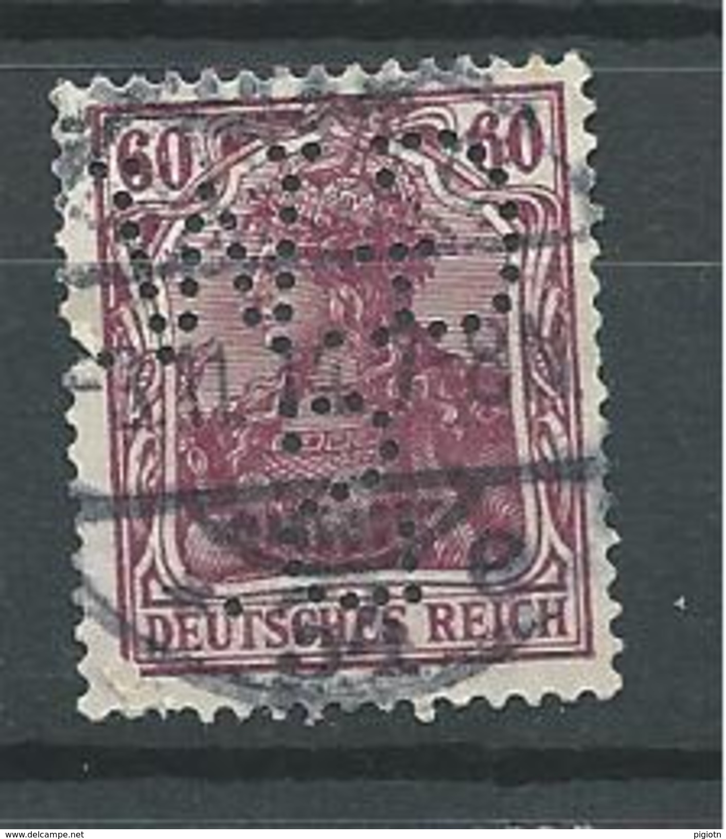 PER153 - REPUBBLICA DI WEIMAR - PERFIN N. 90 - 20 M. - CATALOGO UNIFICATO - Used Stamps