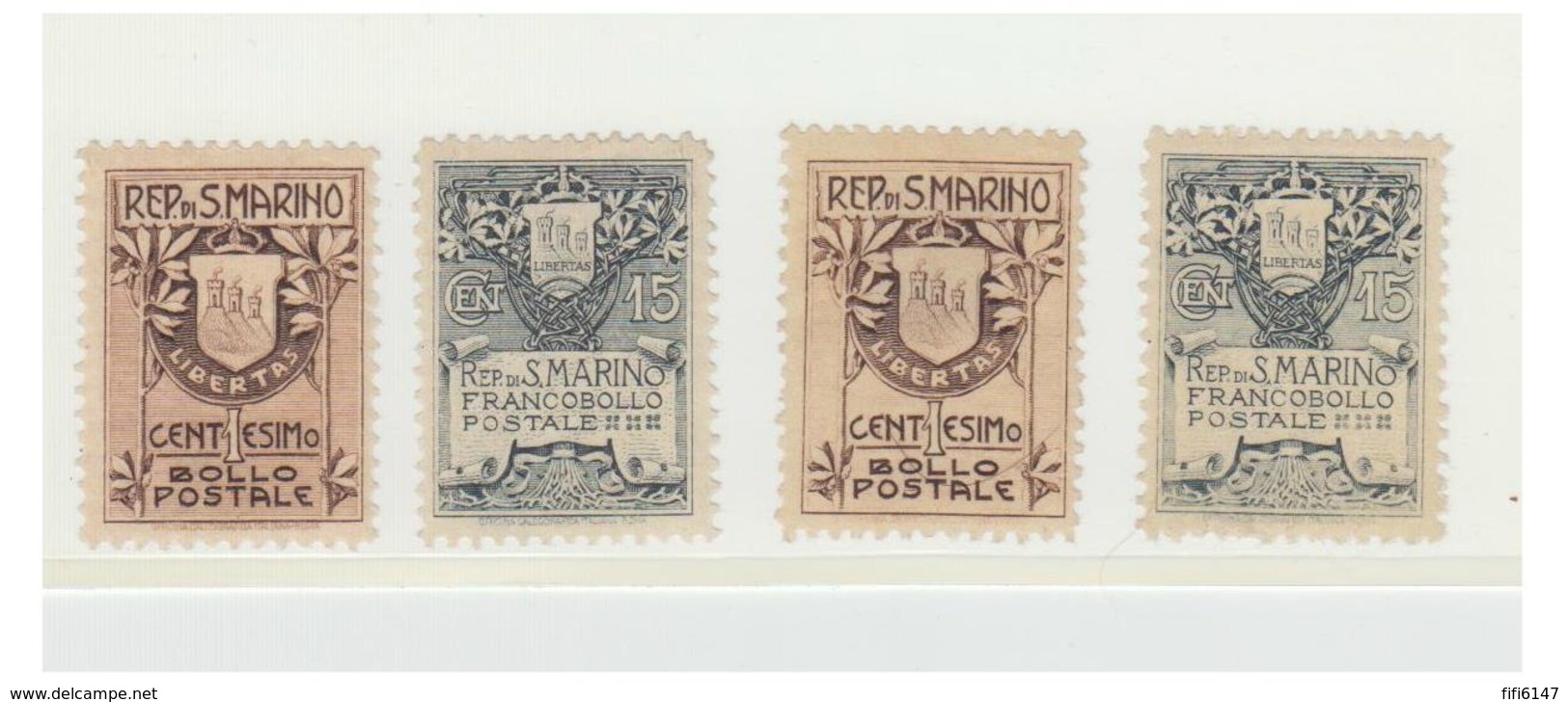 SAN MARINO -- FRANCO BOLLI -- N° 47/48/48A/49 -- COTE Y& T --250&euro; - Ungebraucht