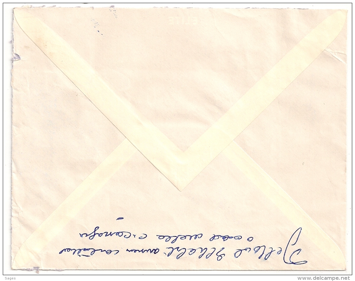 EA Sur DECARIS, INKERMANN MOSTAGANEM Algérie Sur Enveloppe Pour Oran. 12/9/1962 - Algérie (1962-...)