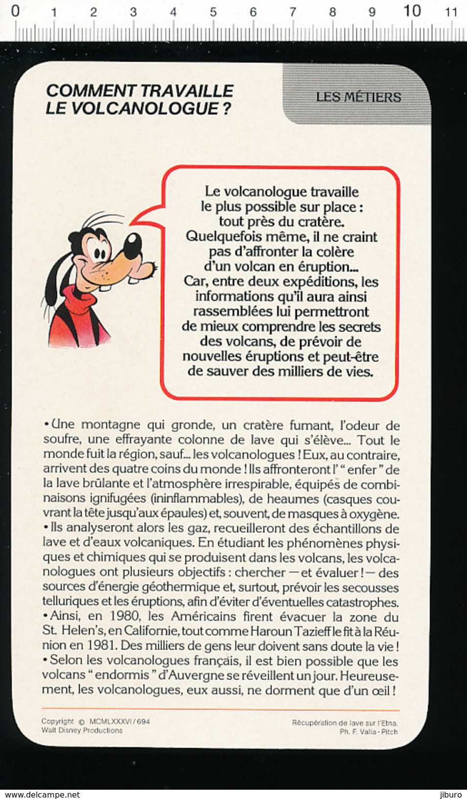 Humour Métier Volcanologue Vulcanologie Volcanologie Vulcanologue Récupération De Lave Sur L'Etna /  IM 01/D-10 - Autres & Non Classés