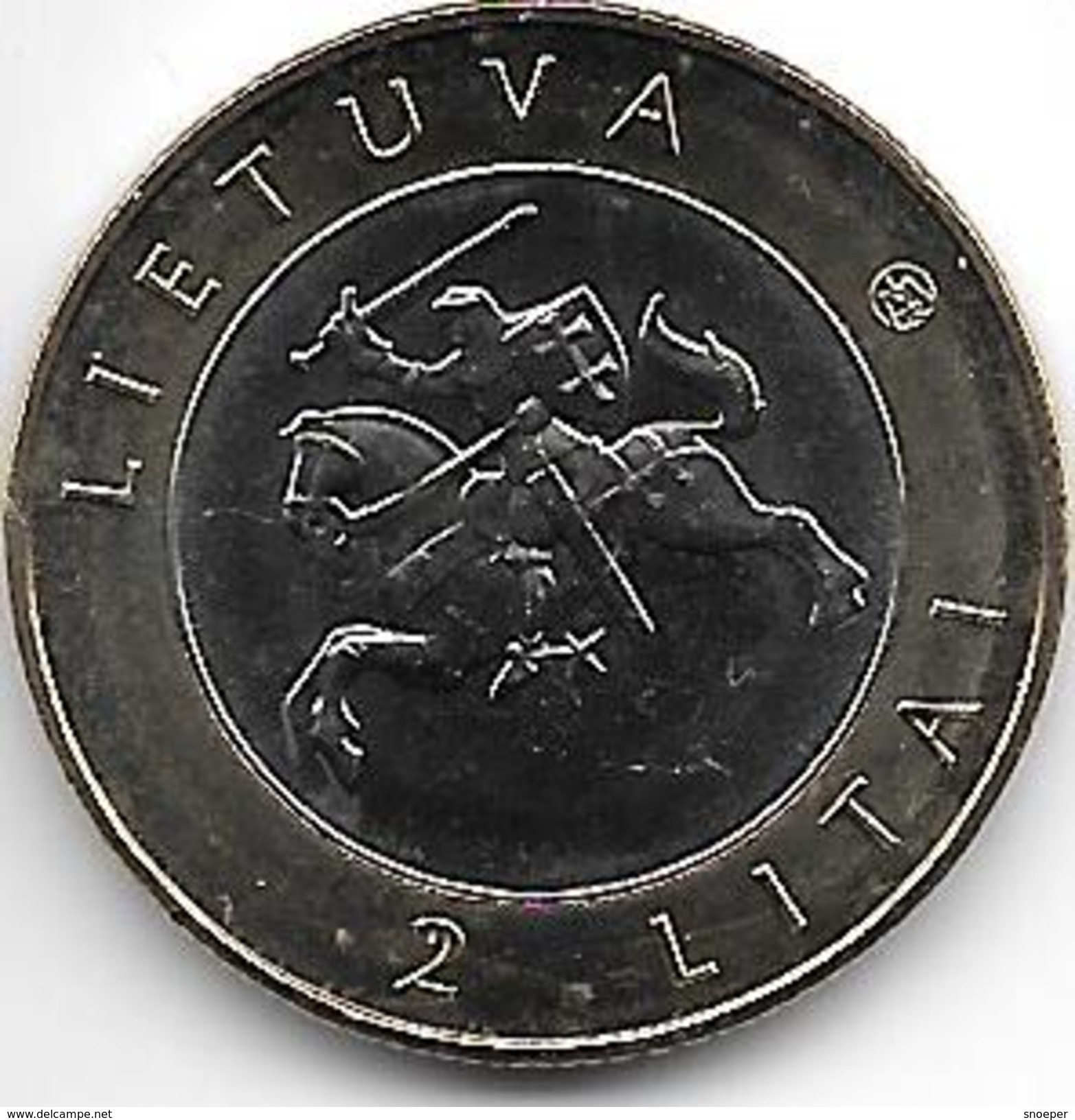 *lithuania  2 Litai 2012  Druskininkai Km 184.1  Unc - Lituanie