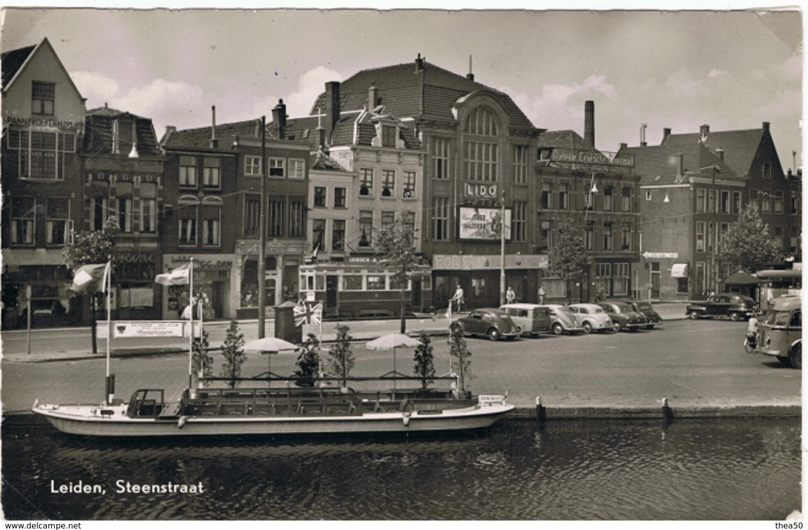 Leiden,Steenstraat Met Tram. - Leiden