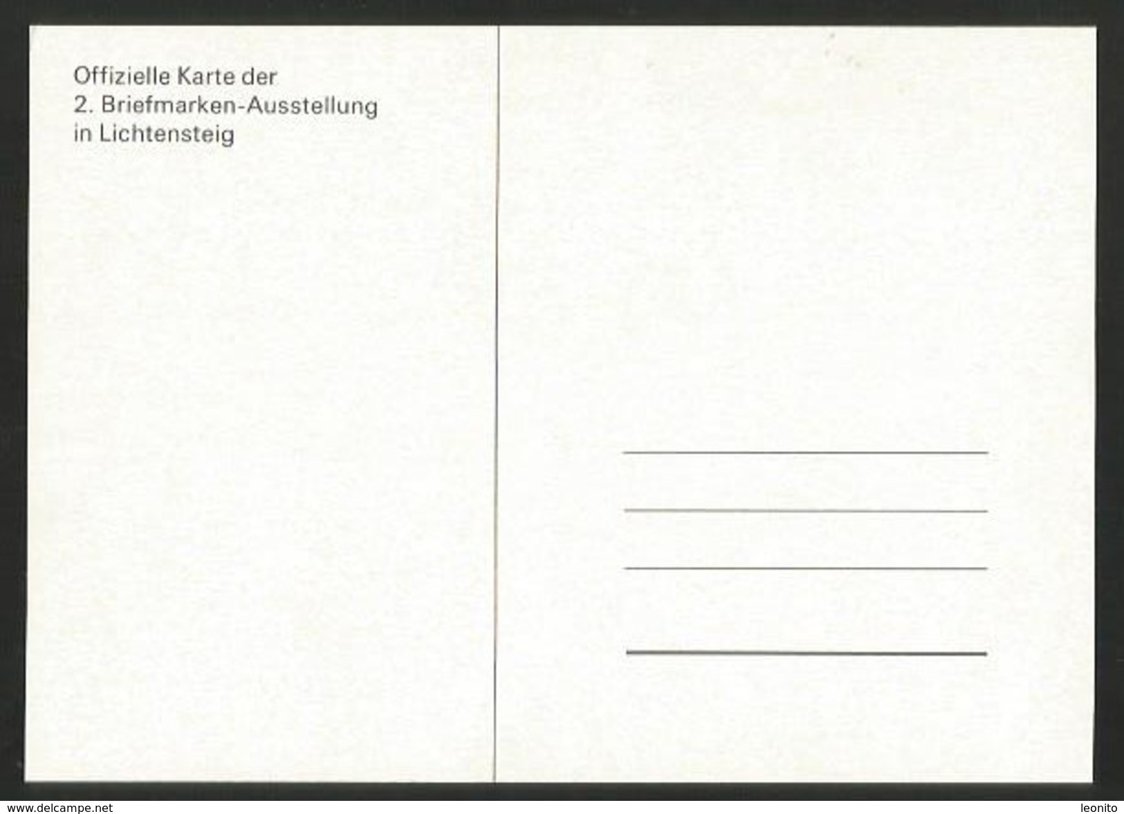 LICHTENSTEIG SG Toggenburg 2. Briefmarken-Ausstellung 1981 - Lichtensteig