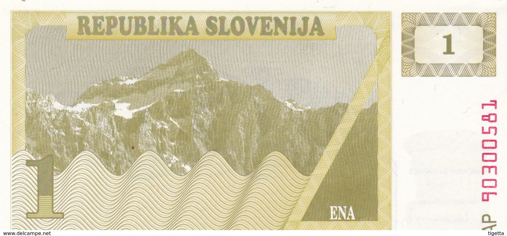 SLOVENIA  1 TOLARJEV    1990  FDS - Slowenien