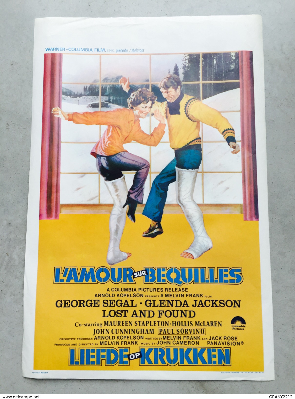 L'amour Sur Béquilles "George Ségalat,Glenda Jackson,Maureen Stapleton "(sport D Hiver,ski,neige)Melvin Frank - Affiches & Posters