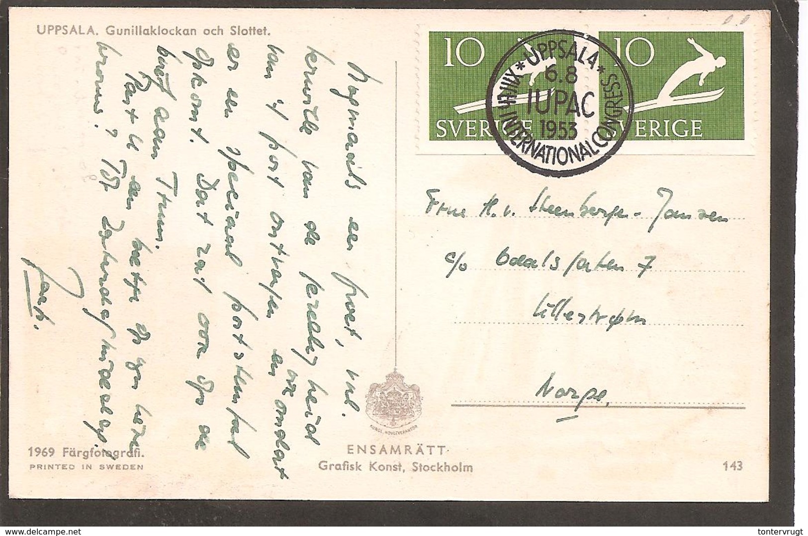 Sverige. IUPAC  Int Union Of Pure And Applied Chemistry 1953 Uppsala-CHIMIE. - 1930- ... Rouleaux II