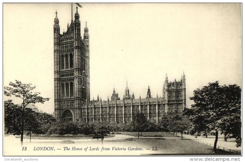 ** T2 London, The House Of Lords From Victoria Gardens - Unclassified