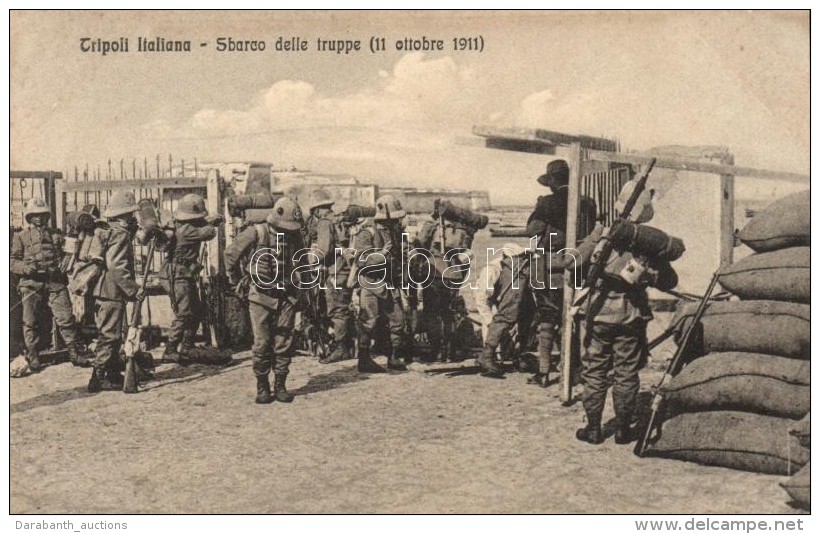 ** T1 1911 Tripoli Italiana, Sbarco Delle Truppe / Arrival Of The Colonial Troops - Unclassified
