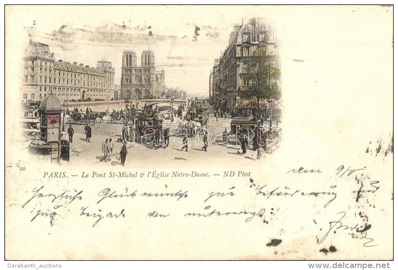 * T3 Paris, Le Pont St-Michel, Eglise Notre Dame / Bridge, Church (Rb) - Unclassified