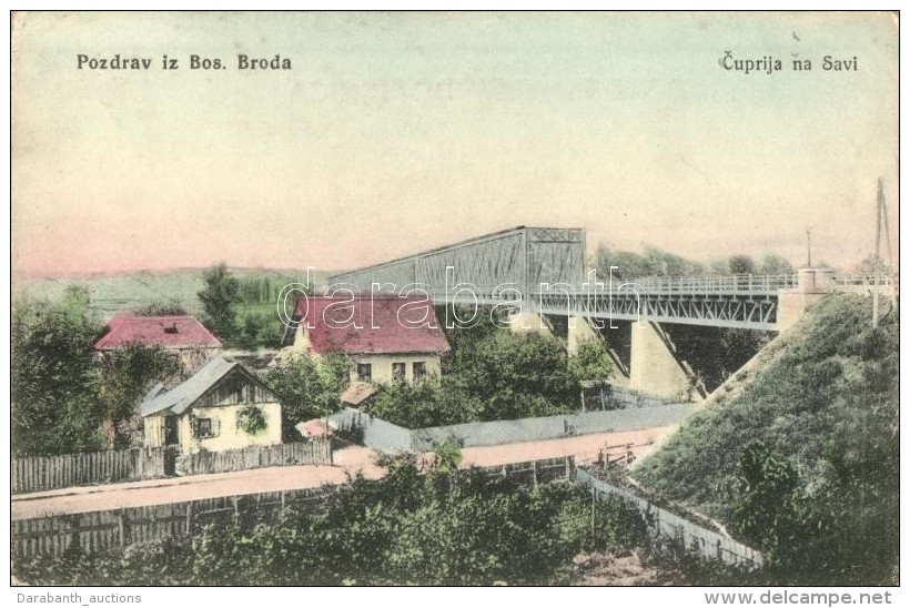 * T2 Bosanski Brod, Cuprija Na Savi / Railway Bridge On The Sava River - Unclassified