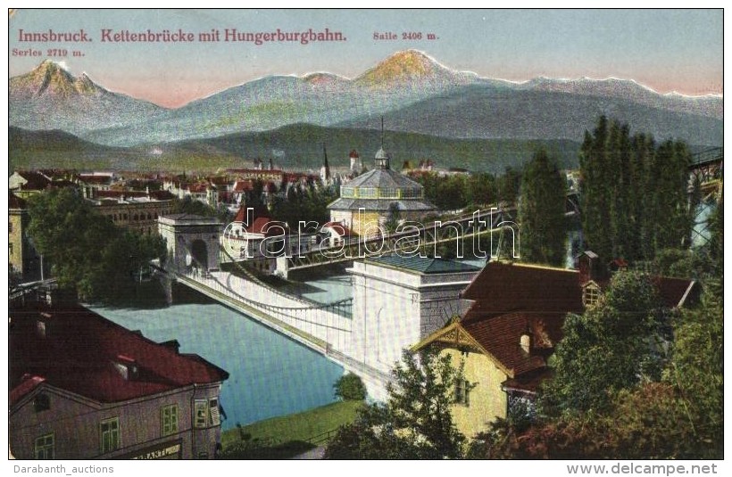 ** T1/T2 Innsbruck, Kettenbr&uuml;cke Mit Hungerburgbahn / Bridge, Funicular - Unclassified