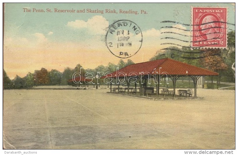 T4 Reading, St. Reservoir And Skating Rink, TCV Card (b) - Unclassified
