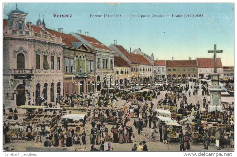 T2 Versec, Vrsac; Ferenc J&oacute;zsef T&eacute;r, Piac / Market Square - Unclassified