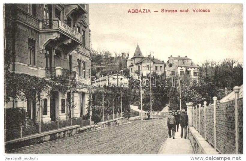 ** T1 Abbazia, Strasse Nach Volosca, Friedrich's Hof Hotel-Pension, Villa Zelenka / Road To Volosko - Unclassified