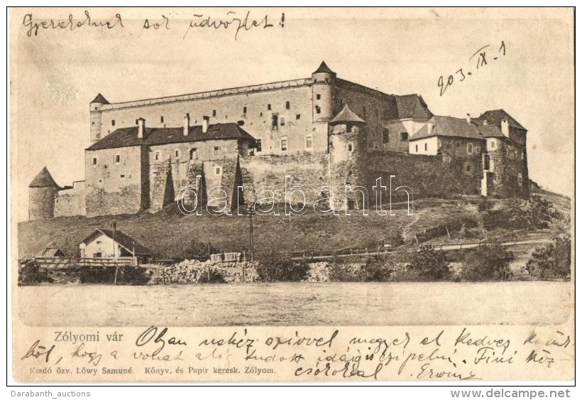 * T4 Z&oacute;lyom, Zvolen; V&aacute;r. &ouml;zv. LÅ‘wy Samun&eacute; Kiad&aacute;sa / Castle (r) - Unclassified