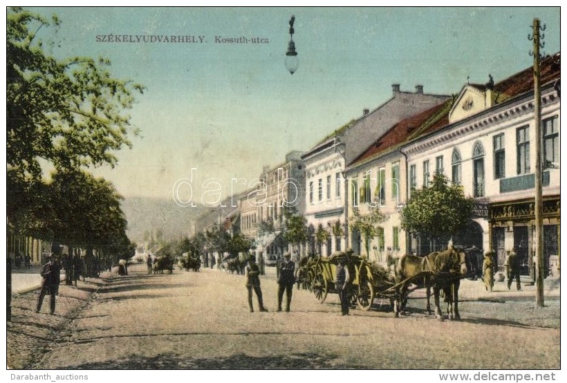 * T2 Sz&eacute;kelyudvarhely, Odorheiu Secuiesc; Kossuth Utca. W. L. Bp. 7613. / Street View - Non Classificati