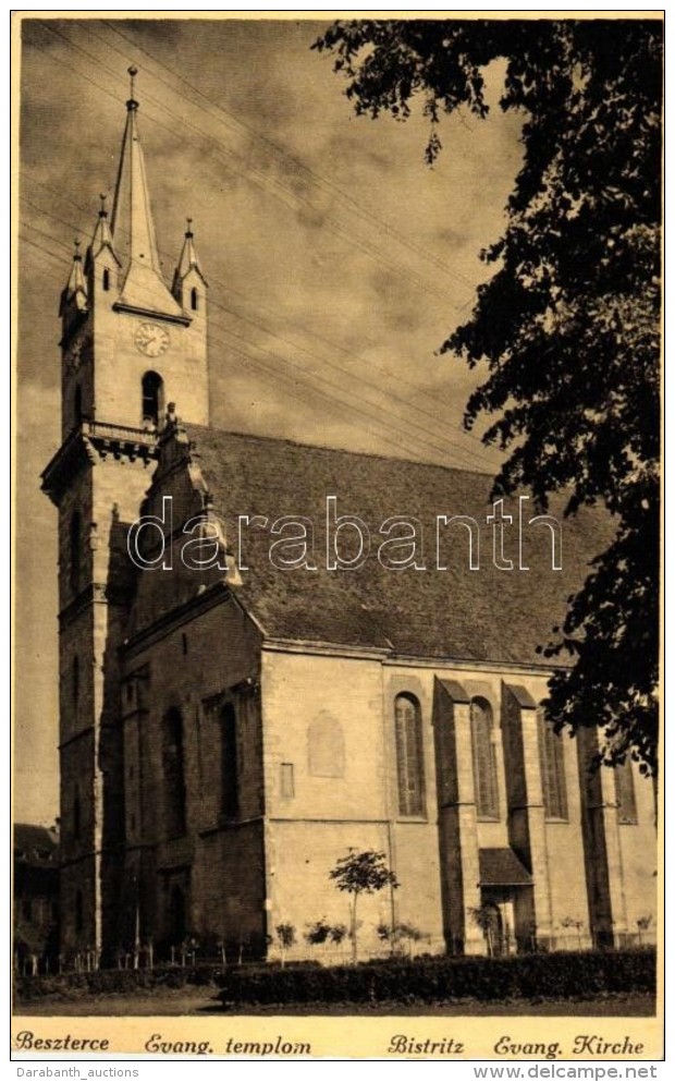 T4 Beszterce, Bistrita; Evang&eacute;likus Templom; Zikeli Guszt&aacute;v Kiad&aacute;sa /  Church (v&aacute;gott /... - Unclassified