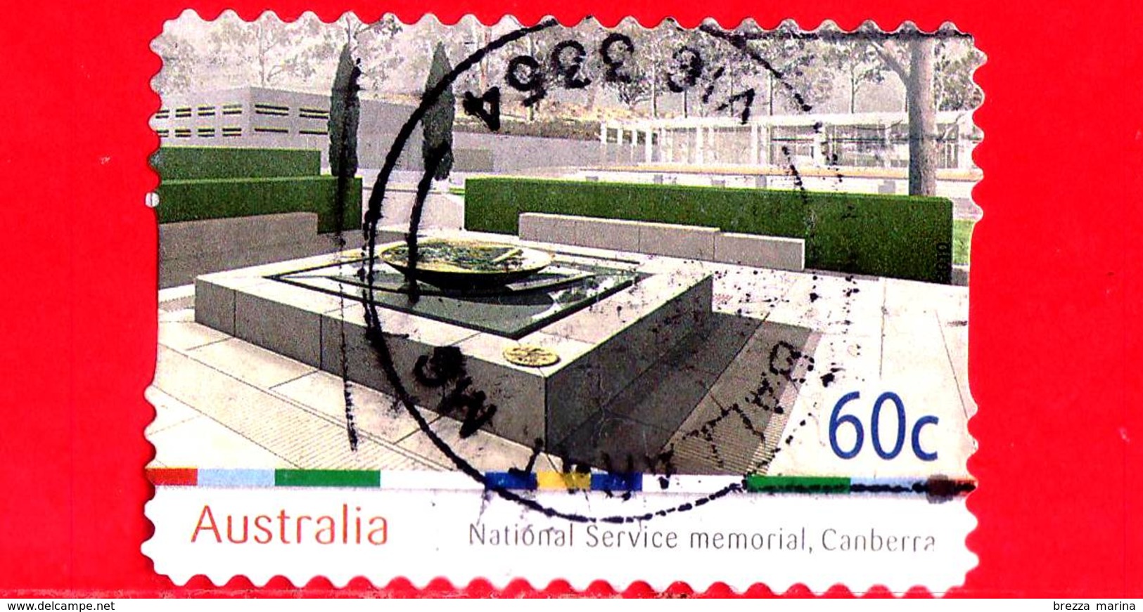 AUSTRALIA - Usato - 2010 - National Service Memorial, Canberra - 60 - Usati