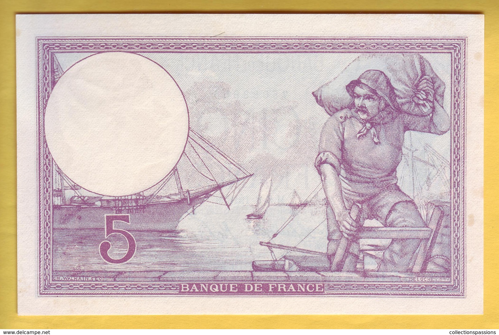 BILLET FRANCAIS - 5 Francs Violet 6-8-1918 SUP+ - 5 F 1917-1940 ''Violet''