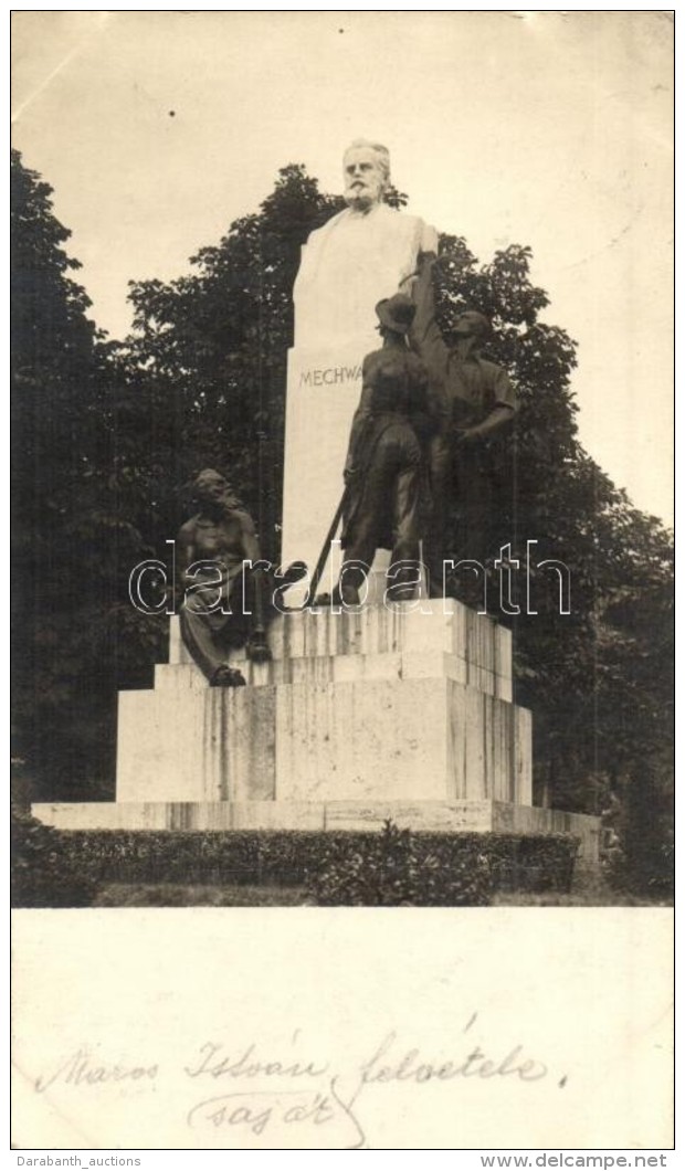 T4 1926 Budapest II. Mechwart Szobor, Maros Istv&aacute;n Saj&aacute;t Felv&eacute;tele, Photo (v&aacute;gott /... - Unclassified