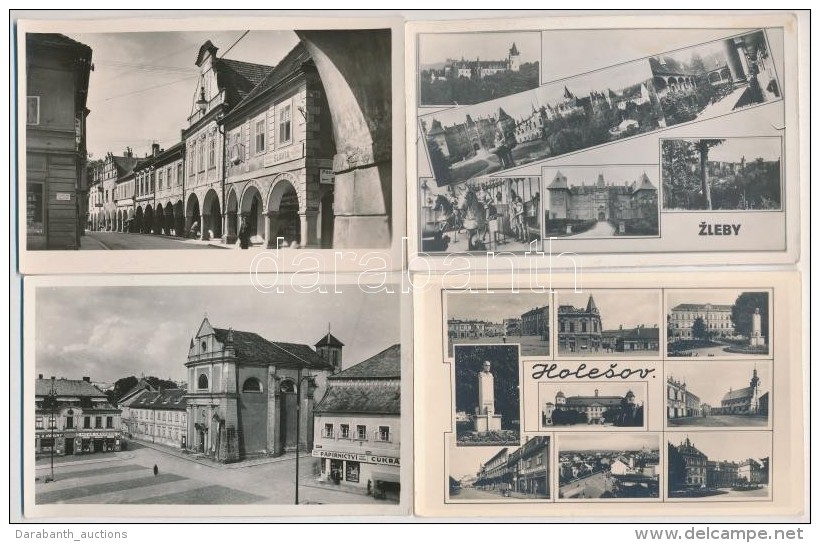 ** * 7 Db R&Eacute;GI Csehszlov&aacute;k V&aacute;rosk&eacute;pes Lap / 7 Pre-1945 Czechslovakian Town-view... - Unclassified