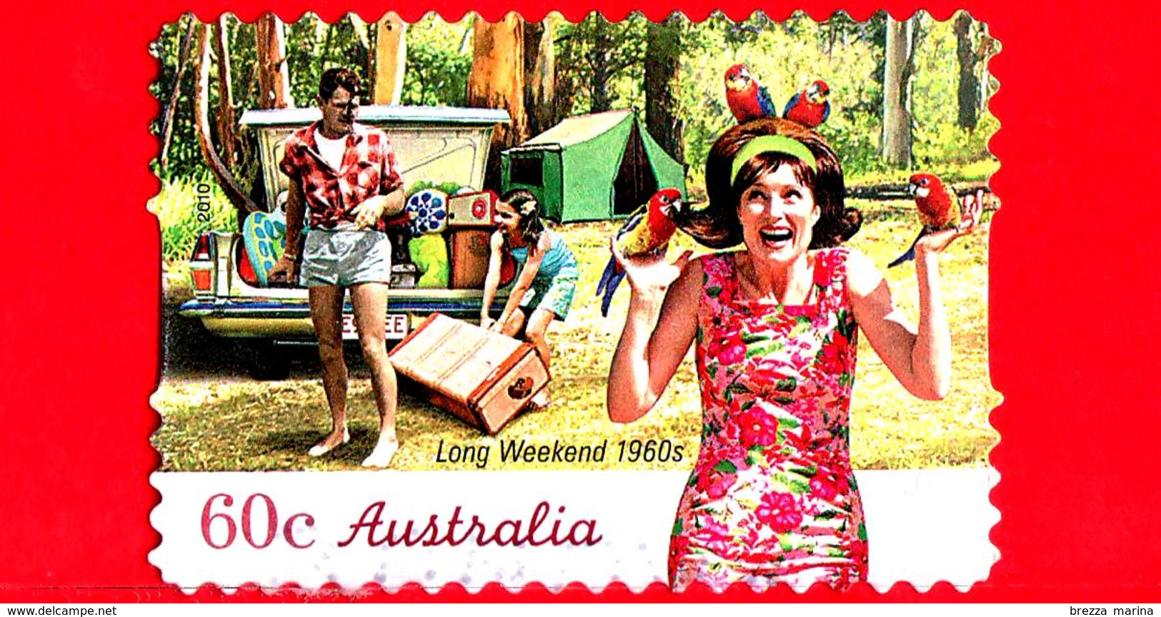 AUSTRALIA - Usato - 2010 - Weekend Lungo, Anni '60 - Vacanze - Autoadesivo - 60 - Usati