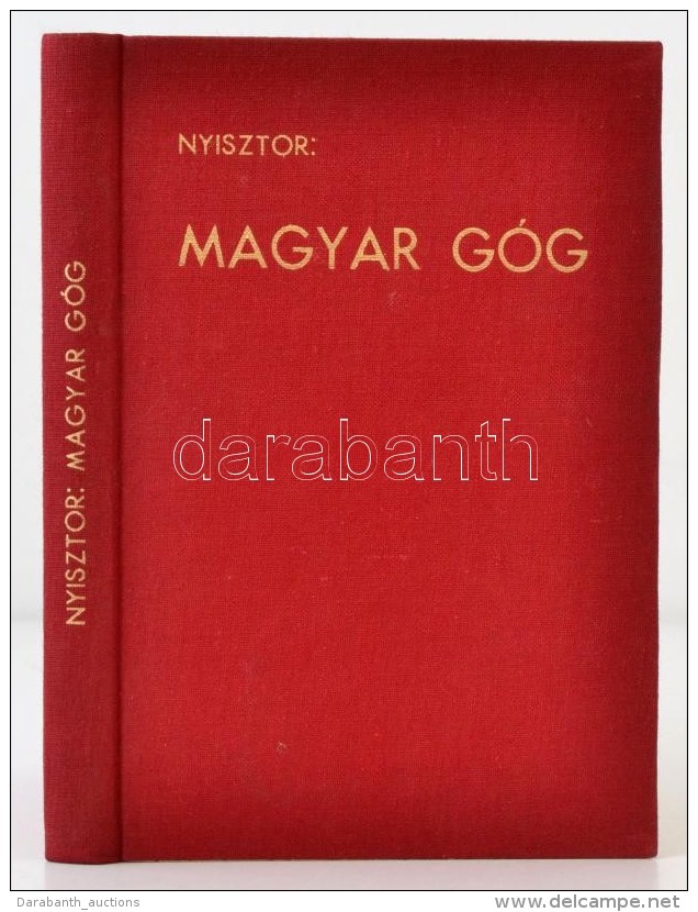 Nyisztor Zolt&aacute;n: Magyar G&oacute;g. Vigilia-K&ouml;nyvek 6. Budapest, &eacute;.n. [1936],... - Unclassified