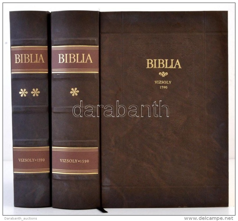 Vizsolyi Biblia. I-II. K&ouml;t. Budapest, 1981, Helikon Kiad&oacute;, Kner Nyomda. Kiad&oacute;i Aranyozott,... - Unclassified