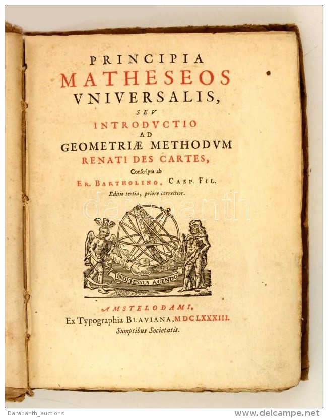 Francisci A Schooten (Franz Von Schooten): Principia Matheseos Universalis, Seu Introductio Ad Geometriae Methodum... - Unclassified