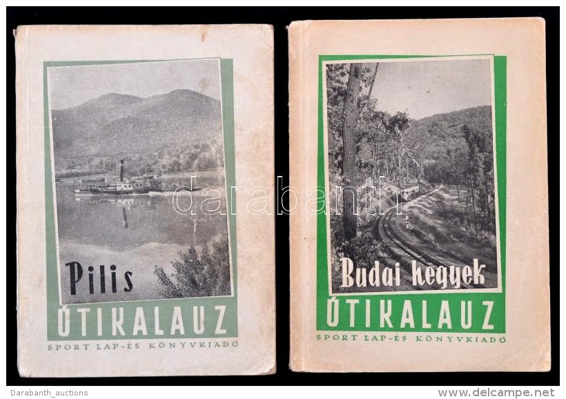 Az &Uacute;tikalauz Sorozat K&eacute;t K&ouml;tete: Budai-hegyek; Pilis Bp., 1957, Sport Lap- &eacute;s... - Unclassified