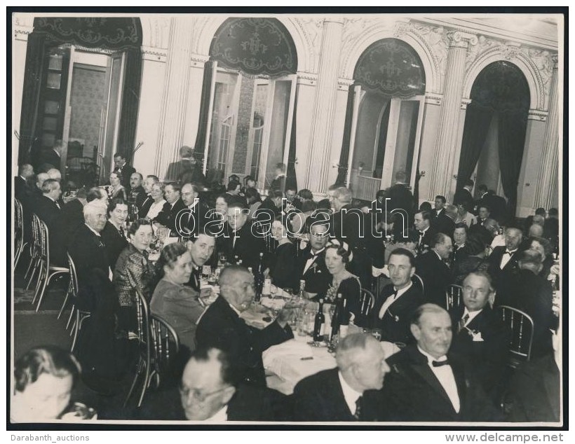 1938 Bp., Vacsora A Hung&aacute;ria &eacute;tteremben, Kredatus K&aacute;roly Pecs&eacute;ttel Jelzett... - Other & Unclassified