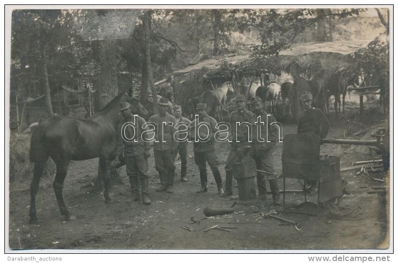 Cca 1914-1918 Osztr&aacute;k Kov&aacute;cs A Keleti Fronton, Fot&oacute;, H&aacute;tulj&aacute;n Feliratozva,... - Altri & Non Classificati