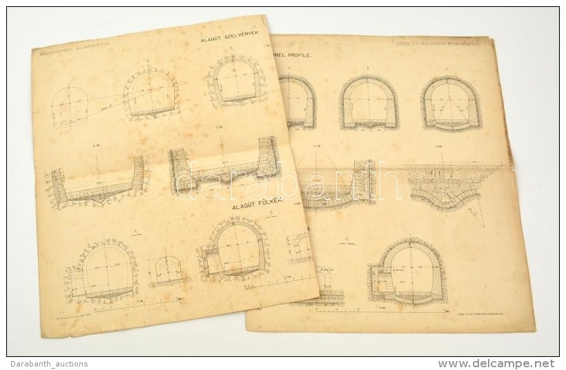 1869 Magyar Kir&aacute;lyi &Aacute;llamvasutak Alag&uacute;tszelv&eacute;nyek. Nagym&eacute;retÅ±... - Unclassified