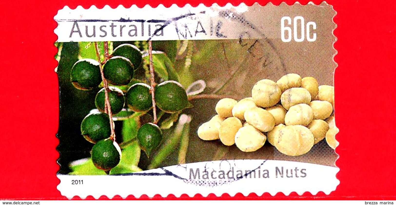 AUSTRALIA - Usato - 2011 - Agricoltura Australiana - Noci - Macadamia Nuts - 60 - Usati