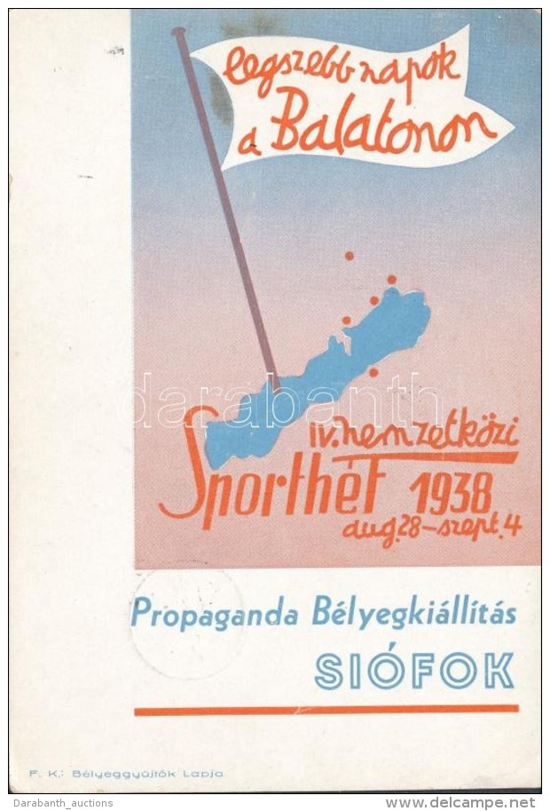 1938 IV. Nemzetk&ouml;zi Sporth&eacute;t &eacute;s Propaganda B&eacute;lyegki&aacute;ll&iacute;t&aacute;s,... - Unclassified