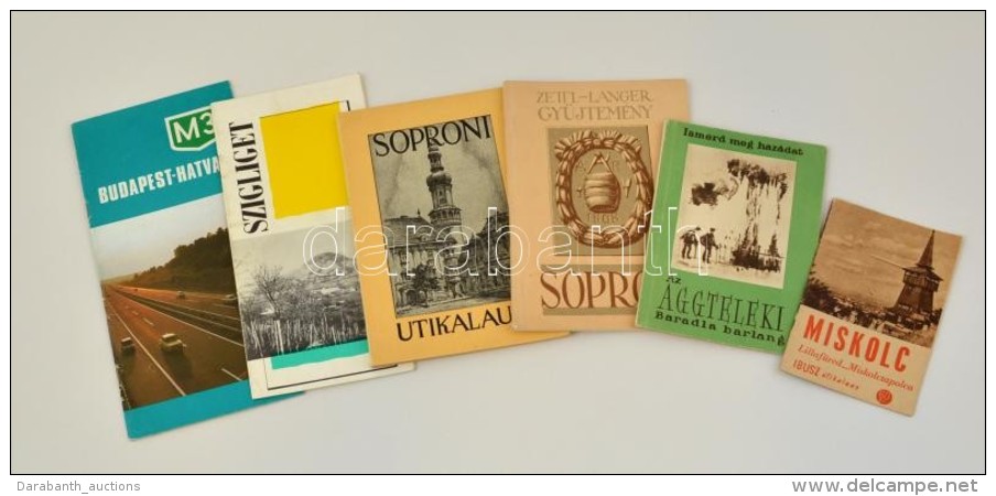 6 Db Helyt&ouml;rt&eacute;neti-honismereti Turisztikai Kiadv&aacute;ny: Miskolc, Aggtelek, Budapest-Hatvan,... - Unclassified