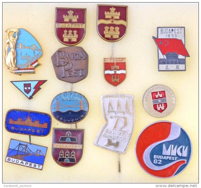 ~1955-1980. 14db Klf 'Budapest' Jelv&eacute;ny &eacute;s KitÅ±zÅ‘, K&ouml;zte N&eacute;h&aacute;ny... - Unclassified