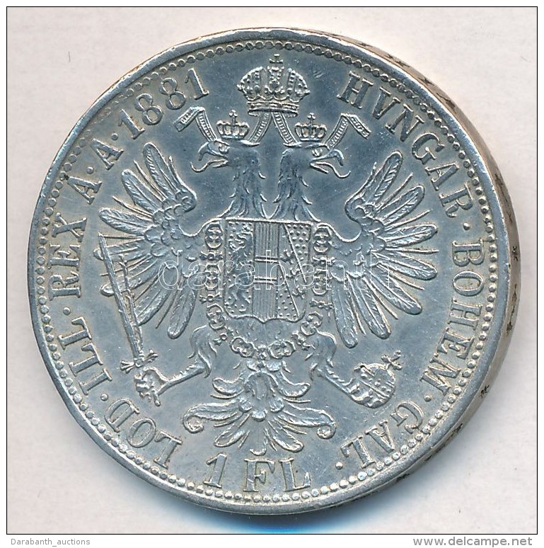 Ausztria 1881. 1Fl Ag 'Ferenc J&oacute;zsef' T:1-,2 Apr&oacute; Ph.
Austria 1881. 1 Florin Ag 'Franz Joseph'... - Unclassified